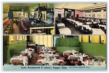 c1940's Lotus Restaurant & Laney's Supper Club Dayton Beach Florida FL Postcard picture