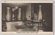 Postcard PA York Girls' Club Assembly Room Suffragette 1916 Extremely Scarce picture