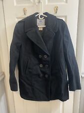 DSCP Quarterdeck US Navy Wool Pea Coat Military Overcoat Jacket Womens Size 18L picture