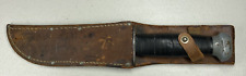 Vintage PAL RH 36 Fixed Blade Combat Fighting Knife USA Leather Handle & Sheath picture