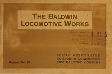 The Baldwin Locomotive Works, Record No. 81, 1915 (antique) picture
