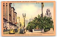 1940s LOS ANGELES CA BILTMORE HOTEL AUDITORIUM PERSHING SQUARE  POSTCARD P2061 picture