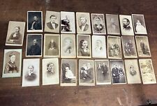 Lot of Antique Vintage Photos Cabinet Cards 1890-1930s Confederate Military etc picture