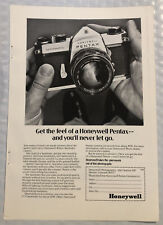 Vintage 1969 Honeywell Pentax Original Print Ad Full Page - Get The Feel picture
