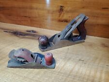 All ORIGINAL Vintage Defiance By Stanley No 3 Size Wood Plane With Block Plane picture