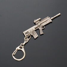 FAMAS F1 G2 Keychain Rifle Machine Gun Model Metal Keyring Key Chain Black Gift picture