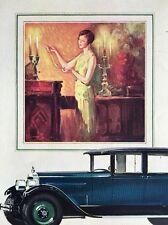 1926 Nice Art Deco PACKARD Color Car Ad Marlboro Cigarettes Advertising picture