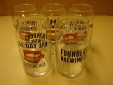 5 FOUNDERS Brewing Co Can Shaped Beer Pint Glasses - All Day IPA Session Ale picture