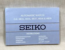 SEIKO Instructions Manual Automatic Cal. 4R35 4R36 4R37 4R38 4R39 2013 OEM / picture