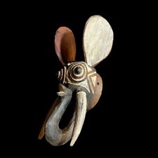 African Mask Tribal Art BOBO Gurunsi Elephant Mask Wood Hand Carved-G1335 picture