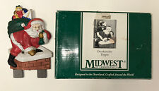 Midwest of Cannon Falls Door Knocker Topper Christmas Santa Chimney picture