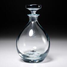 Strombergshyttan Crystal Clear Glass Wine Whiskey Water Decanter Swedish 8.75