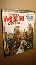 MEN'S ADVENTURE MAG - FOR MEN ONLY *NICE* 1958 PULP GIRL NYMPHO SIBERIAN SEX picture