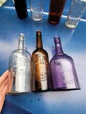Antique Amethyst Cincinnati Whiskey☆ Pre Pro Stout Shaped Ohio Liquor Bottle picture