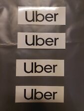 4ct Ubers Driver Sticker (Not Decal) Laminated Rectangular 4