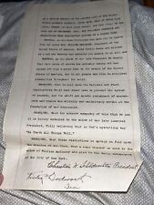 1901 New York City Kanawha Club Resolution on President McKinley Assassination picture
