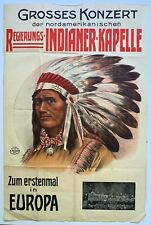  ca.1910 Vienna Austria German Native American Indian poster picture