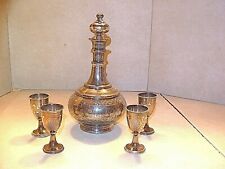 Superb Russian 84 Sterling 6 Piece Decanter Set picture