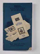Advertising Cloth Sample Hill Semper Iden Muslin Catlin & Co Selling Agents  picture