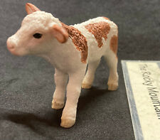Schleich Simmental Calf 13802 baby COW TOY Swiss Fleckvieh farm ranch NWOT NEW picture
