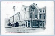 Pre-1907 GREETINGS FROM SMYRNA DELAWARE FOUR CORNERS LOOKING WEST POSTCARD picture