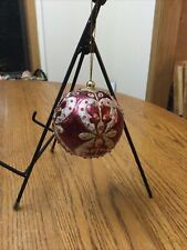 Exquisite Tree Ornament from Estate Sale Red,  Gold, Silver picture