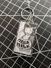 Mega Milk Manga Anime Ecchi Girl Waifu Otaku Lewd Ahegao Key Chain picture