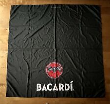 Bacardi Rum Fabric Tablecloth Black *BRAND NEW* picture