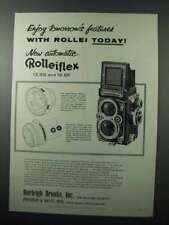 1957 Rollei Rolleiflex Camera Ad - Tomorrow's Features picture