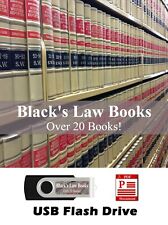 HUGE Black's Law Books - 19 books + Black’s Law Dictionary 1st & 2nd Ed on USB  picture