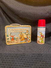 1953 ROY ROGERS DOUBLE R BAR RANCH LUNCHBOX W/ THERMOS SNAP-TITE LID R7 VERSION picture