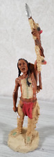 Castagna Wild West Indian Figurine Made in Italy 9” Tall Vtg. 1988 picture