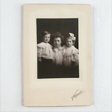 Cabinet Photo Arms Around Children c1890 Cortland New York Woman Mother Art B861 picture