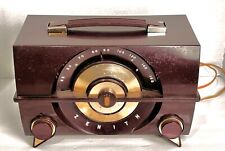 VINTAGE Art Deco BAKELITE ZENITH VACUUM TUBE RADIO Phono Input Original Plug picture
