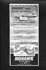 MOHAWK AIRLINES 1958 LEADS SHORT HAUL INDUSTRY WITH CONVAIR 240 PRESSURIZED AD picture