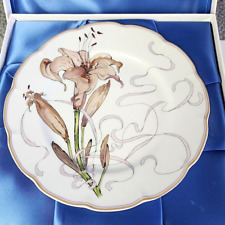 Haviland Limoges Collectible Plate Fleurs Et Rubans Lys Lily in the Series COA picture
