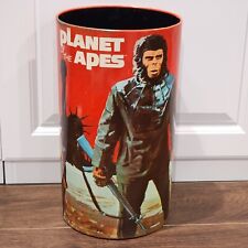 1967 Vintage Planet Of The Apes Cheinco Trash Can Waste Basket Metal Cornelius picture