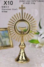 + Nice Brass ornate Monstrance Reliquary for church or home X10 picture