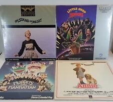 Lot of 4 Movies ~ Laserdiscs The Sound of Music, Annie, The Muppets, Little Shop picture