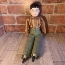 Vintage Bisque WWII German Doll 16” Porcelain Head Arms Feet Hand Painted picture