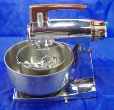 Working Vintage Sunbeam Mixmaster Stand Mixer Chrome 12 Speed with Accessories picture