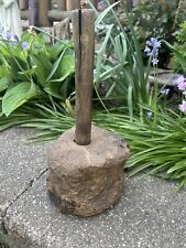 Antique Vintage Primitive Wooden Mallet Hammer  picture