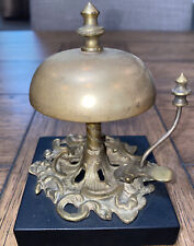 Front Desk Bell 1800's Art Nouveau Front Desk Bell - Antique W/ Metal Black Base picture