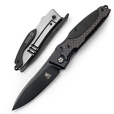 KATSU Japanese Folding Pocket Knife, Sakura Blade Nemoto Design (Black) Black picture