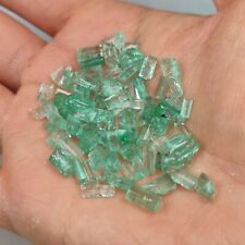 CLEAR NATURAL EMERALD CRYSTALS LOT / MUZO COLOMBIA 56,15 Cts picture