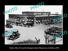 OLD 8x6 HISTORIC PHOTO OF TOLEDO OHIO THE CHAMPION SPARK PLUG FACTORY c1910 picture
