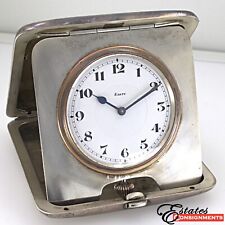 Octava Watch & Co Travel Clock Swiss Sterling Silver 8 Day picture