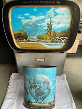 Vintage 1964-1965 New York Worlds Fair Tray And Trash can picture