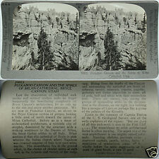 Keystone Stereoview of Peekaboo Canyon, Bryce Canyon, UT 600/1200 Card Set #1122 picture