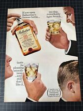 Vintage 1960s Ballantine’s Whiskey Print Ad picture